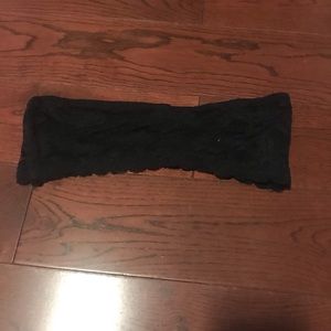 Black lace bandeau